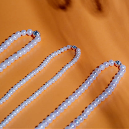 Perlenkette mit Silber Magnetverschluss